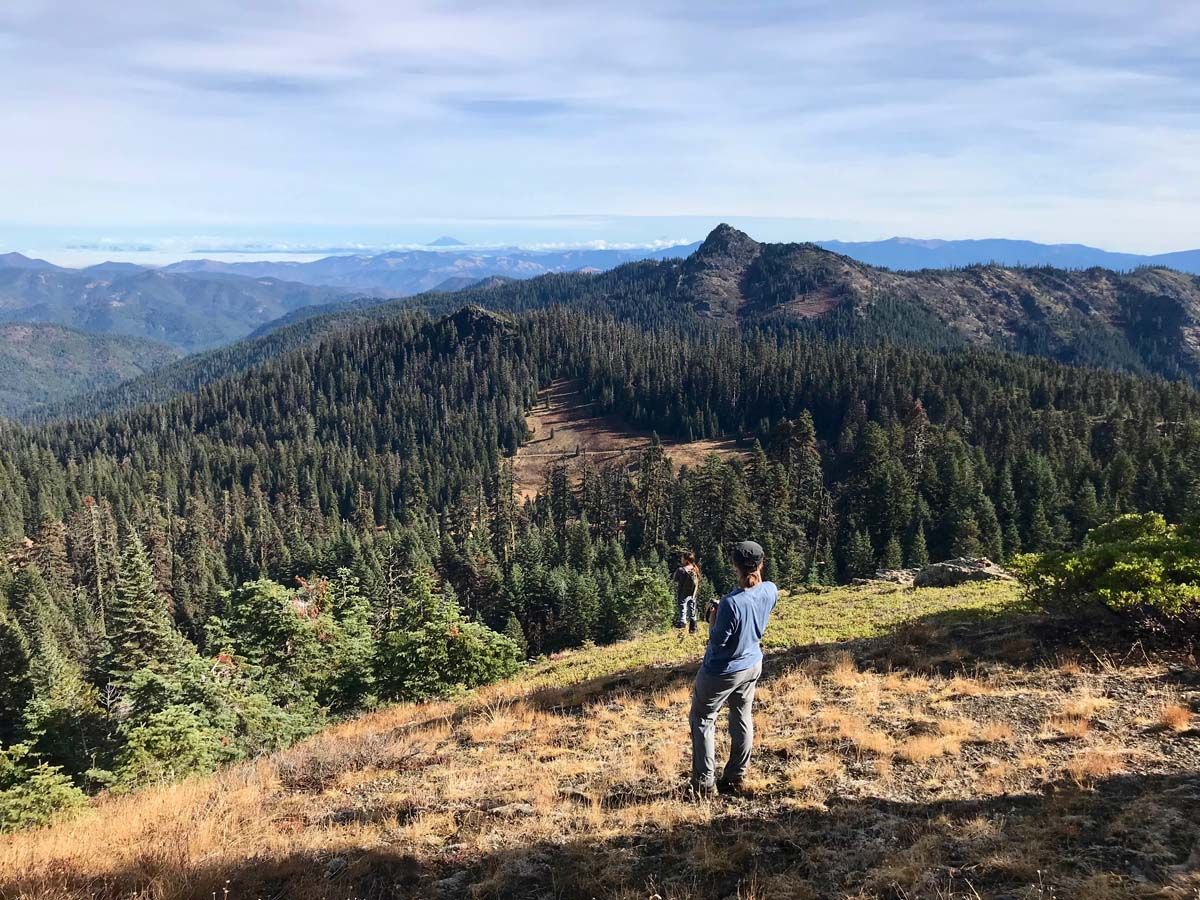 KFA members hiking mountain top