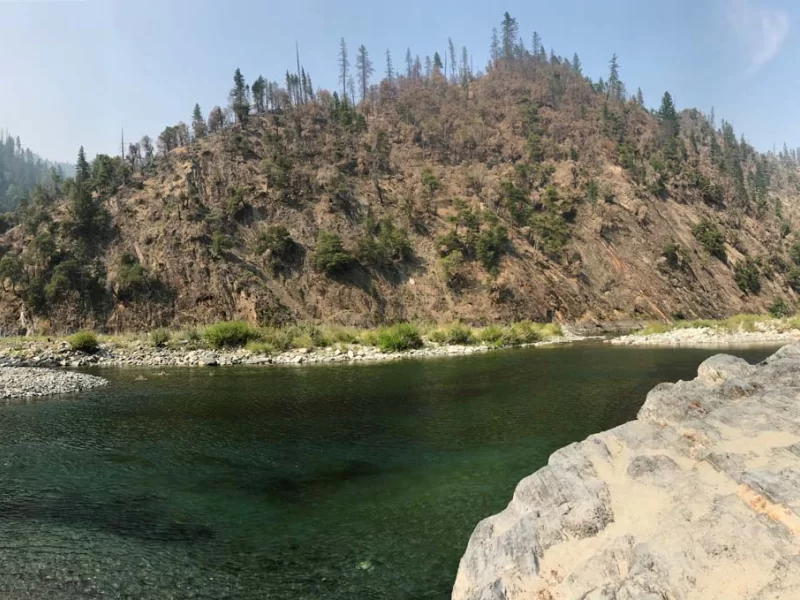 Klamath River at confluence of Dillion Creek