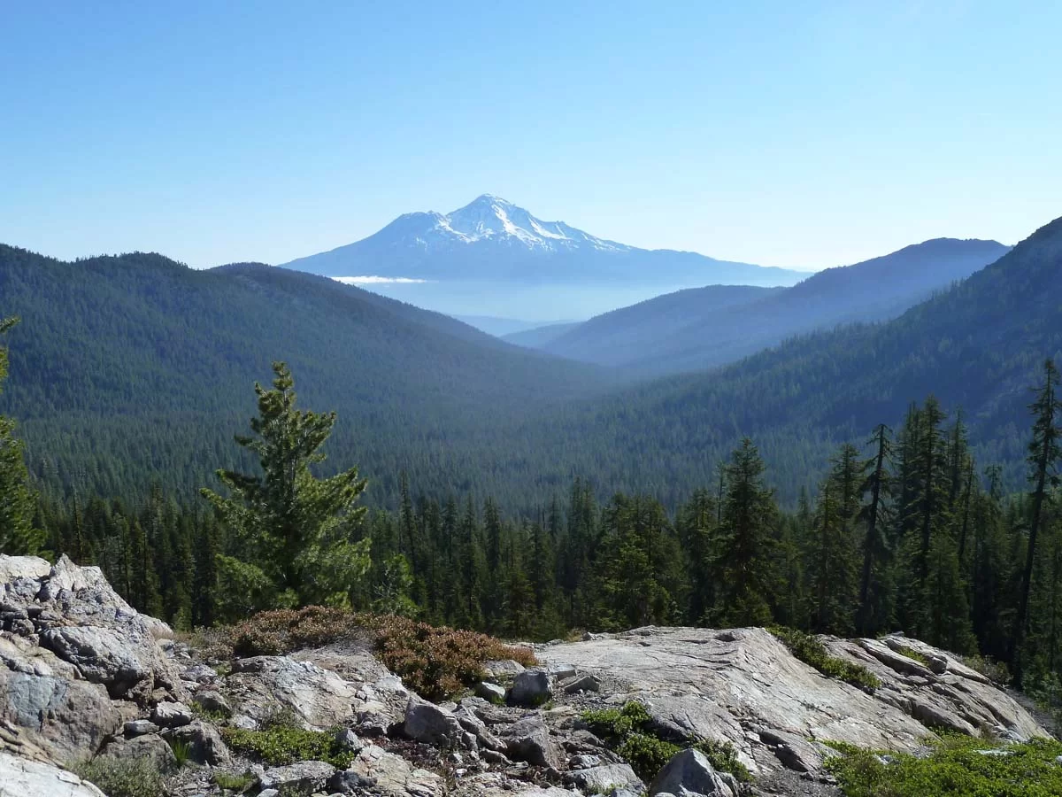 Mount Shasta viewed from Siskiyou Mountains