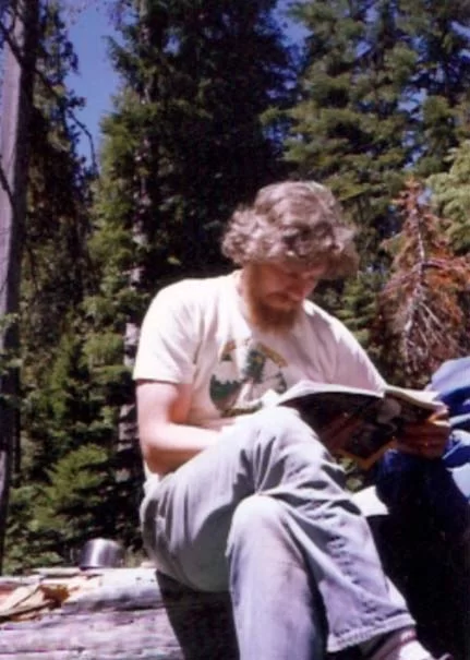 Petey Brucker at Hidden Lake in 1980s