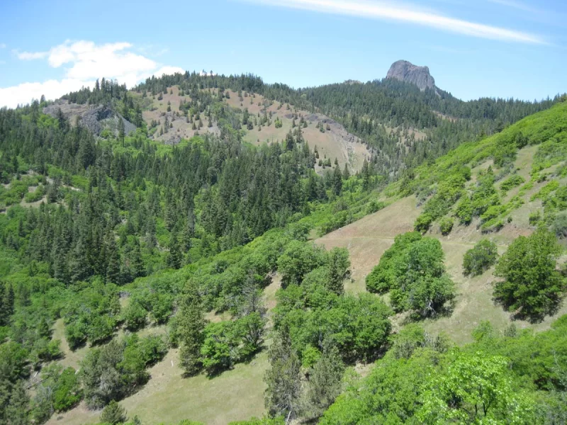Pilot Rock towers above the Cascade-Siskiyou National Monument