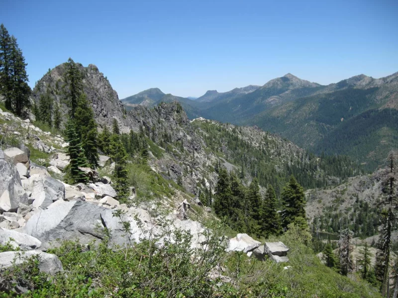 Siskiyou Crest from Bear Mountain in the Siskiyou Wilderness